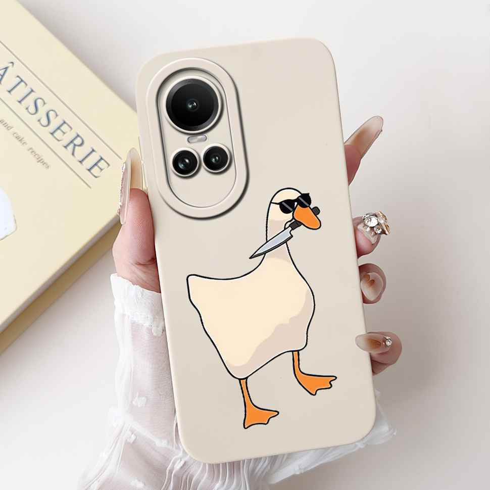 For Oppo Reno10 5G CPH2531 Case Luxurious Rose Cute Rabbit Soft Silicone Cover For Reno10 Pro 5G CPH2525 6.7" Global Phone Shell