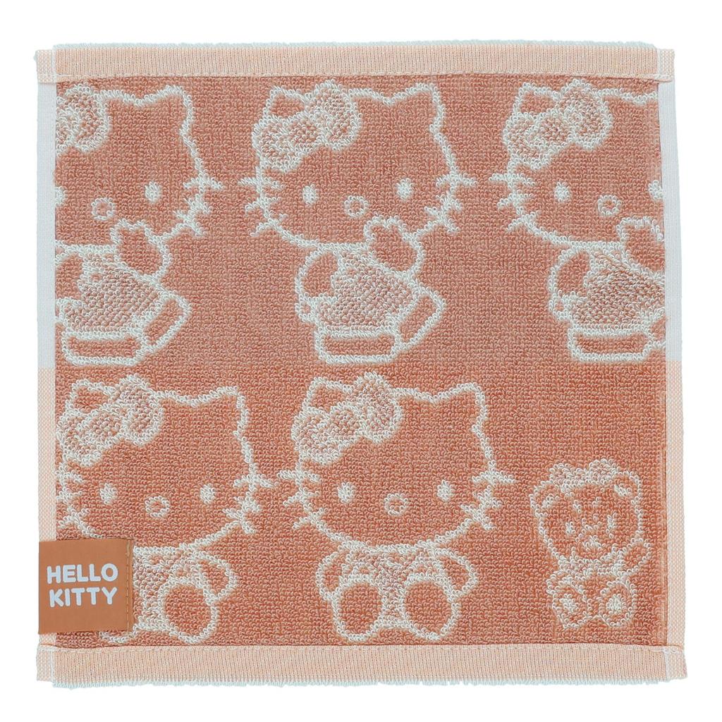 Marushin Mini Sanrio Hello Natural Antibacterial and Hand Birthday 3725008700 Towel, Kitty, Kitty, 100% Cotton, Deodorizing, Towel, Handkerchief,