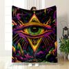 Psychedelic Eye Art Blanket for All Seasons Blanket Lunch Break Throw Gift