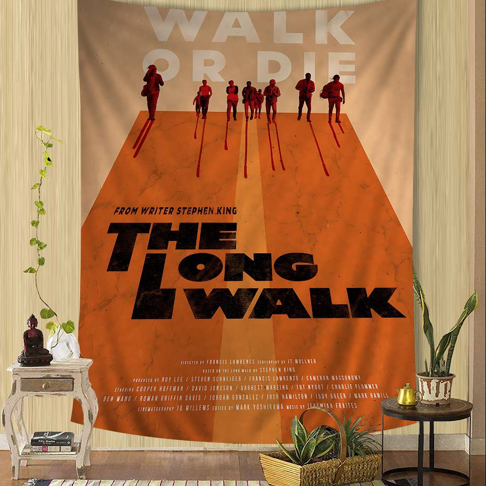 

Movies TThe Long Walk DIY Wall Tapestry Hanging Tarot Hippie Wall Rugs Dorm INS Home Decor 74x94cm(29x37in)