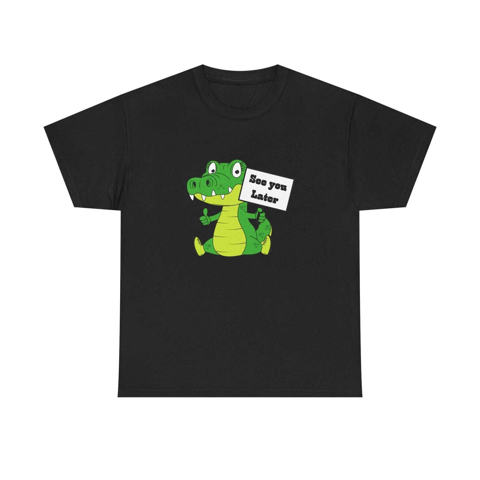 See You Later Alligator Graphic Tee, Unisex T-Shirt, Reptile Lover Gift S