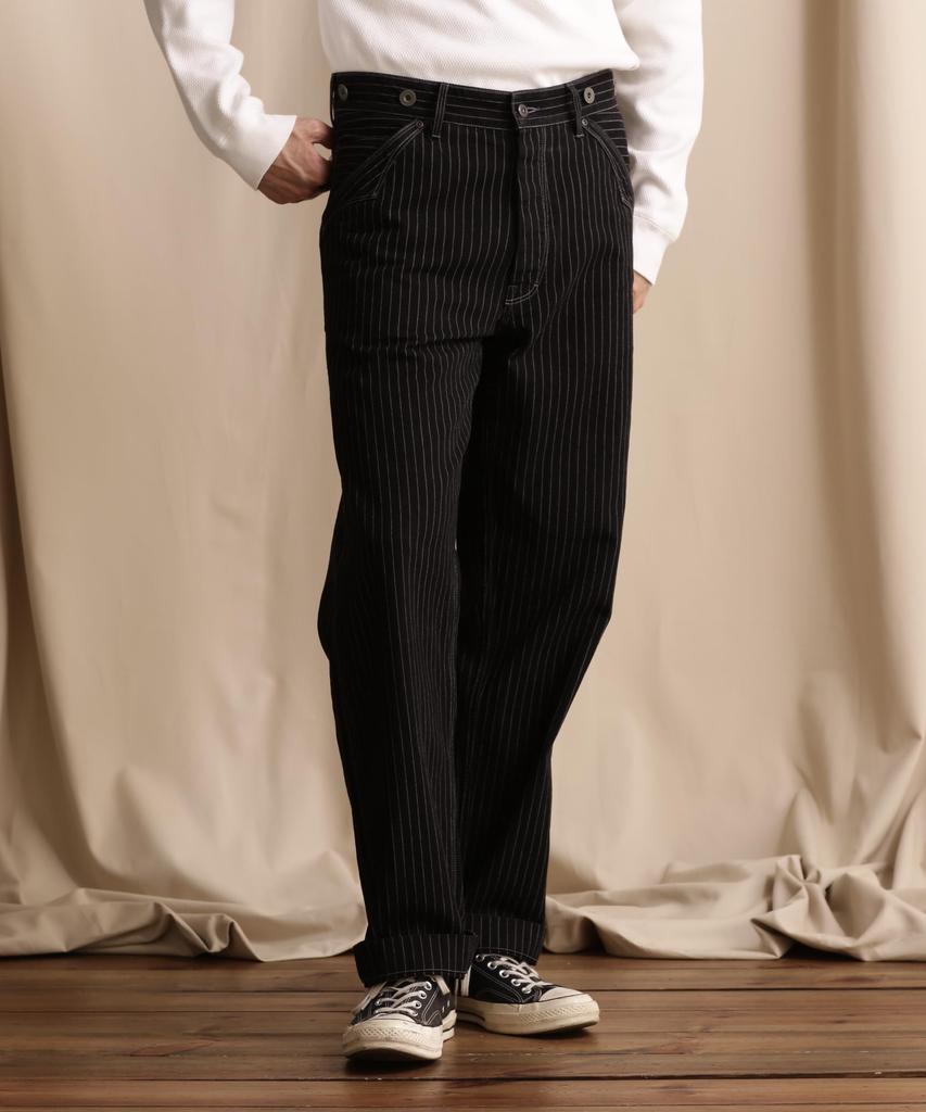 Schott OLD HICKORY DENIM PANTS, Men's, Size 36, Black, 782-5911002