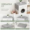 Anti-Slip Dustproof Cover Gray and White Fridge Cover Practical Appliance Cover  Home Decoration