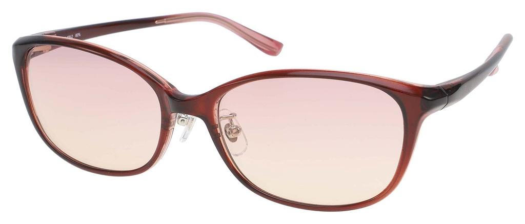 MELAX Melanin Wellington Clear for Whitening and UV Protection Sunglasses, Style, Wine, 406-2,