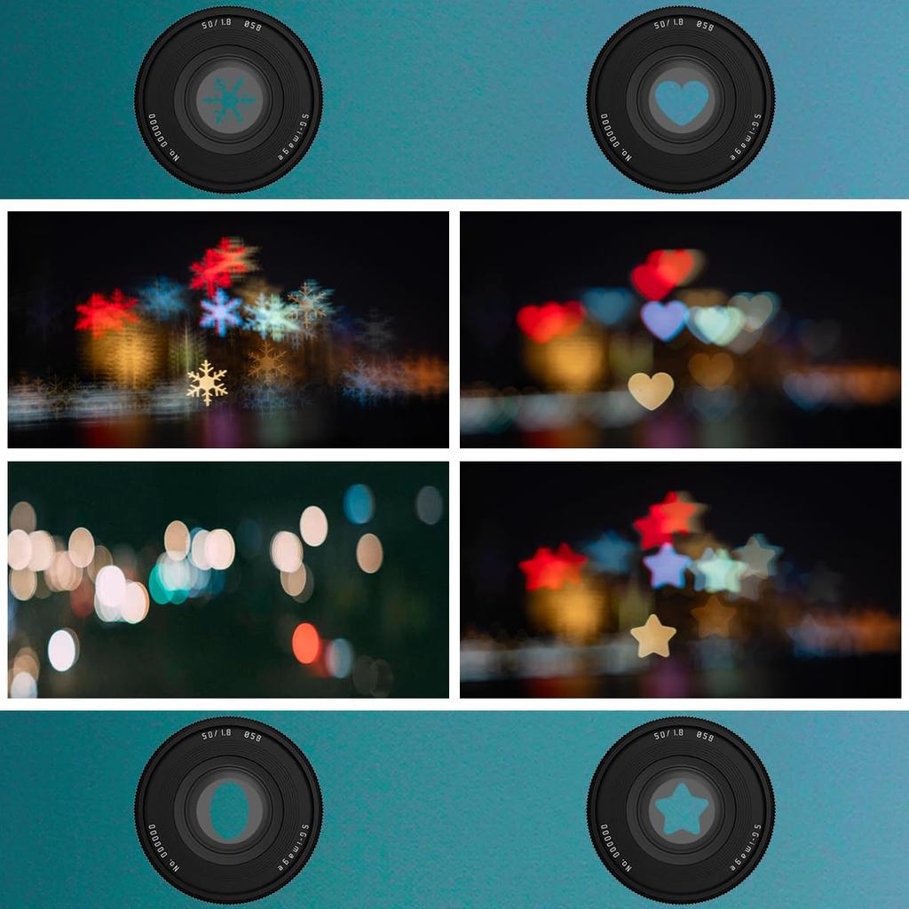 50mm Phantom RF Single Large Variable 4 Pattern Bokeh Options MF Black SG-image F1.8 Lens, Full-Frame Compatible, Mount, Focus, Aperture, Aperture,