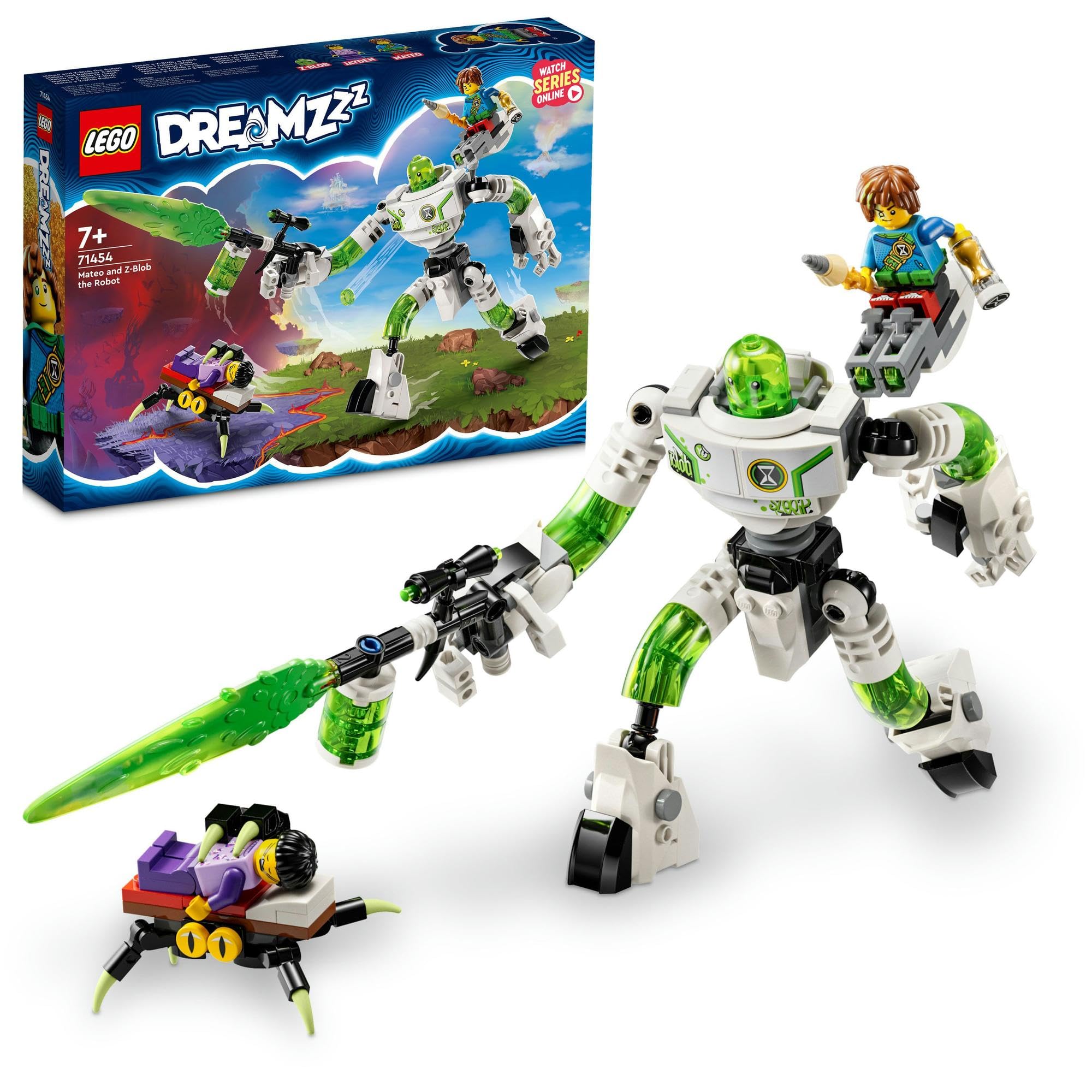 Робот-трансформер Матео и Зи из LEGO Dreams, отличный подарок на день рождения, Рождество, для мальчиков, девочек и детей от 7, 8 и 9 лет. Идеально для игры в воображение а