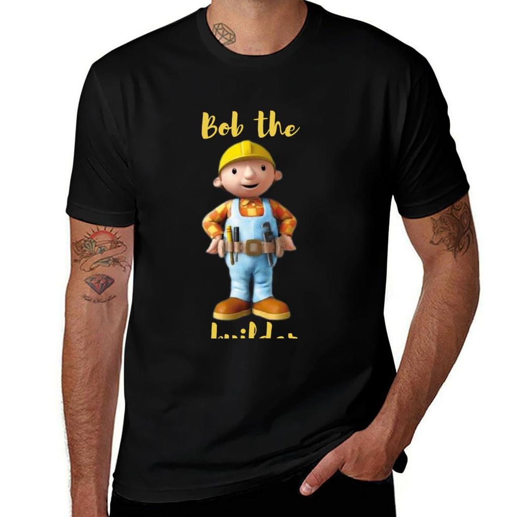 Bob The Builder Tshirt Anime Tshirt T Shirts For Unisex Cotton Soft Tshirt