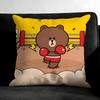 BBEOWN Cartoon Cushion Cover Pillowcase Ultra Soft Skin Friendly Fabric Cloud Like Comfort Concealed Zipper