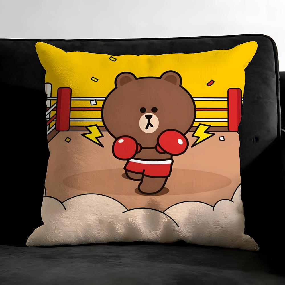 BBEOWN Cartoon Cushion Cover Pillowcase Ultra Soft Skin Friendly Fabric Cloud Like Comfort Concealed Zipper