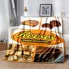 Reese‘S Peanut Flannel Blanket Soft All-Season Throw, Design for Camping, Car Travel, Hiking Sofa, Bed, Office Perfect Gift for Parties