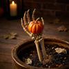 Plastic Skeleton Arm Yard Stakes Halloween Realistic Bone Hand Ground Insert Prop for Garden Lawn Graveyard Horror Decor