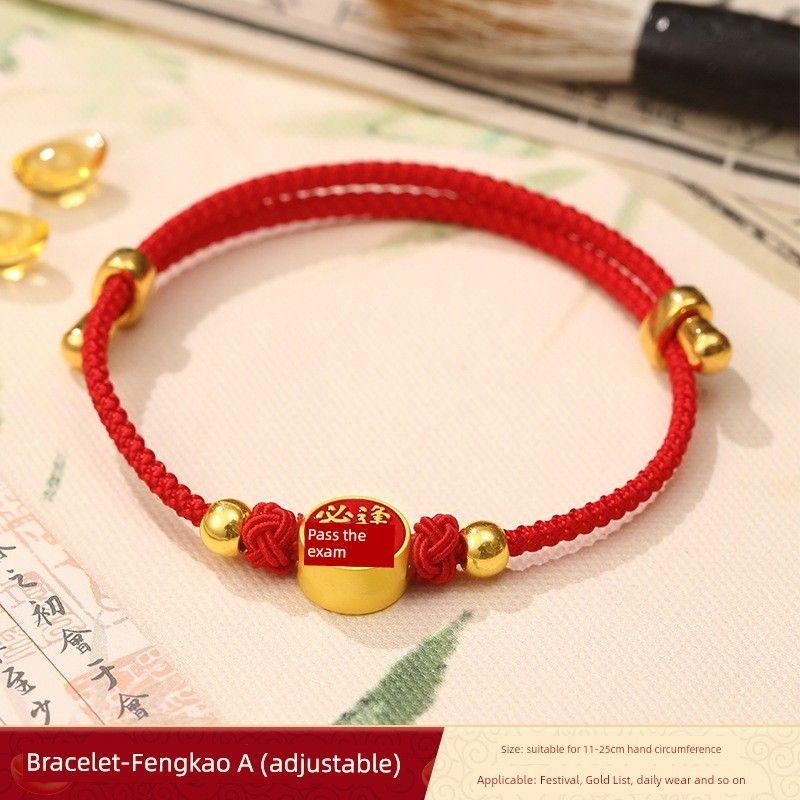 

Браслет Благословение на поступление в колледж Вперед Вдохновляющий ремешок для ношения Поступающие в старшую школу Подарок ручной работы Bracelet-Fengkao A (adjustable)