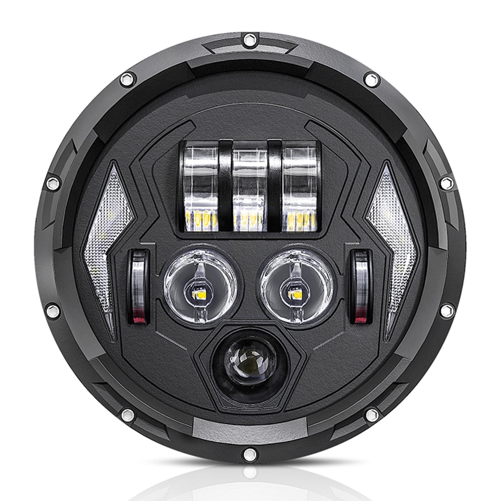 

R8 7-дюймова світлодіодна фара IP67 Водонепроникна Позашляховик Диявольське Око DRL Лампа Поворотника Type A