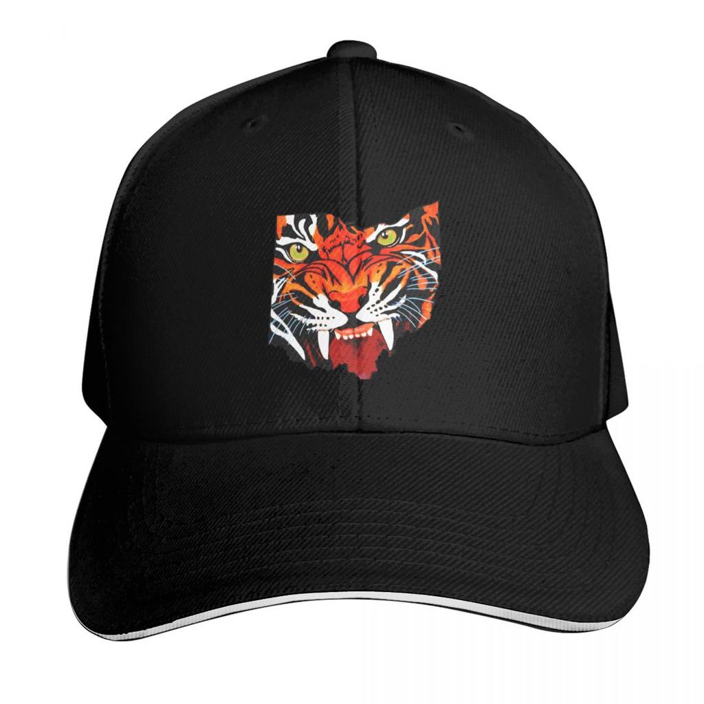 Ohio Bengal Baseball Cap Funny Hat Designer Hat Luxury Women Cap Big Size Hat Women Unisexs