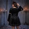 Women's Gothic Lace Devil Costume Dress for Halloween