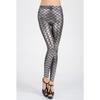 2025 Spring Summer New Fish Scale Nine-minute Pants Women High Elastic Thin Slim Bottoming Pants Slim Pants