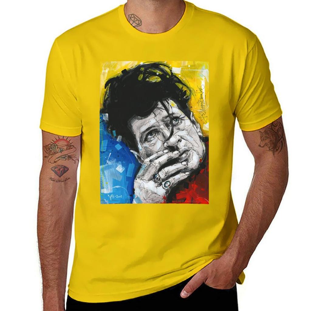 Herman Brood Watercolor T-Shirt Tees Boys Whites T Shirt Men
