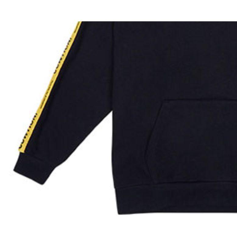New Era Letter Print Pullover Sweatshirt Unisex sweatshirts Black 12718539