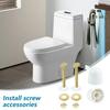 Bathroom Toilet Seat Fastener Set Concealed Screw Caps Copper Nut Anti Vibration Bolts for Stable Installation