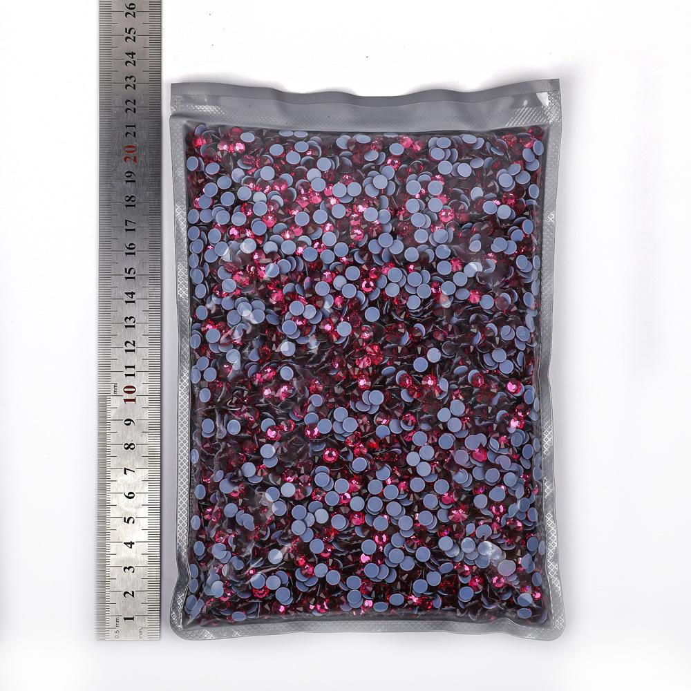 Weichen Imitation Austrian Hot Diamond Big Bag, Grid Glue Glass Rhinestone Hot Melt Glue Bottom Drill Clothing Accessories