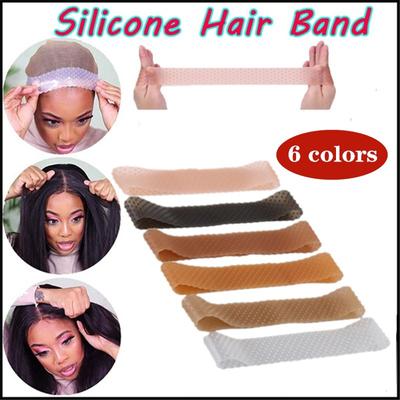 Hold Wigs Non Slip Sports Fixed Wig Wig Soft Elastic Transparent Wigs Silicone Hair Band