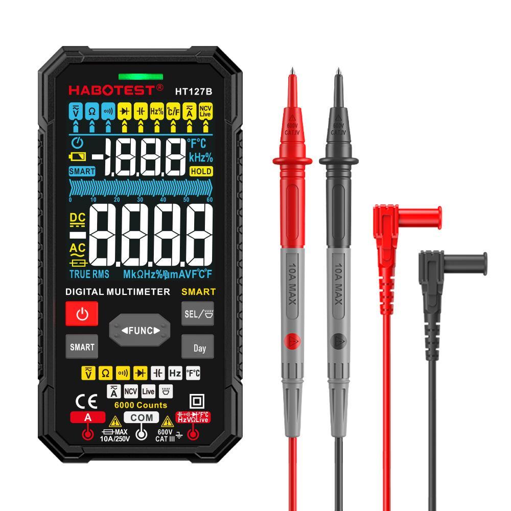 HABOTEST HT126A/B Precision Digital Multimeter - Smart Electrician Anti-Burn Universal Measuring Meter