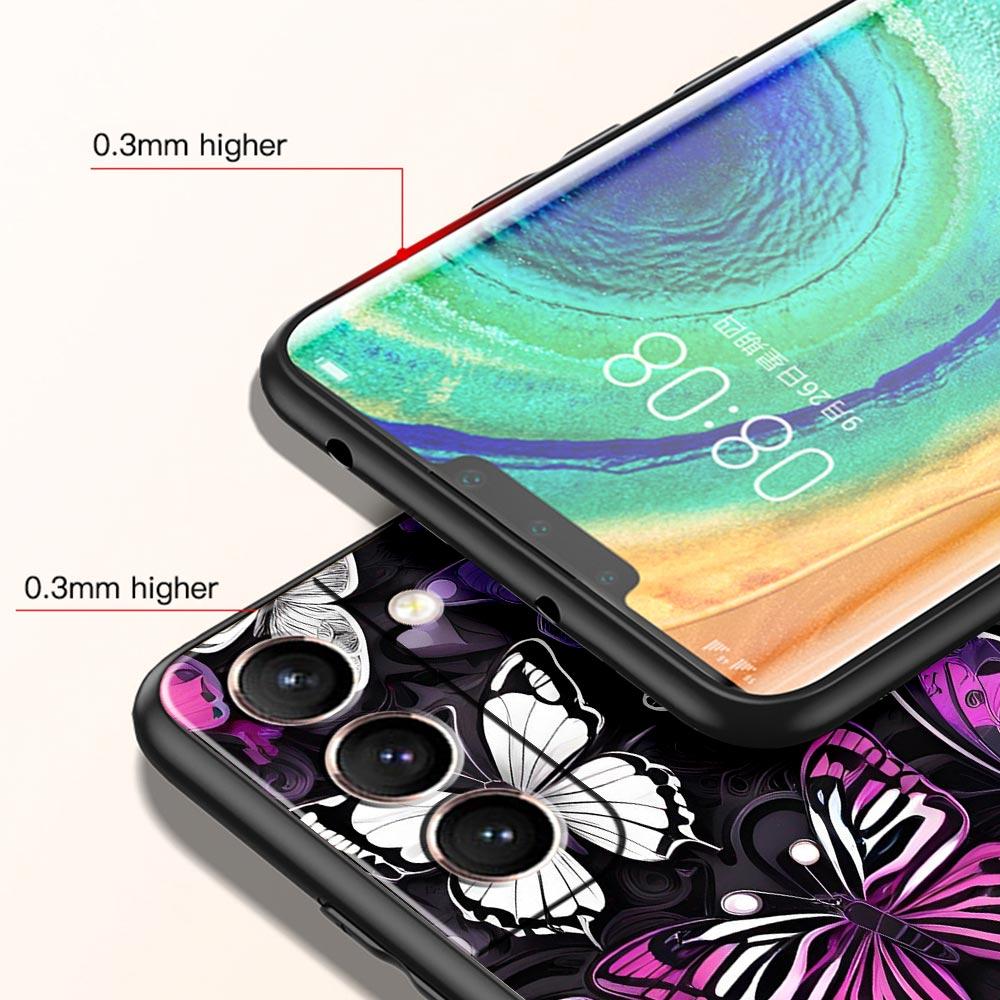 Fashionable Butterfly Flower Pattern Phone Case for Samsung Galaxy S26 S25 S24 S23 S22 S20 S21 FE Ultra S25 Edge Plus Soft TPU