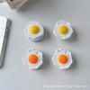 Creative Fried Egg Phone Holder: Magnetic, Retractable, Rotating Stand