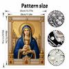 DIY 3D Pearl Diamond Painting Art Set Religious Mother Mary Jesus Home Decor Art Set Wall Art