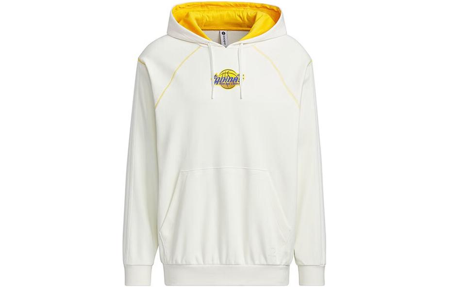 Adidas Neo Sweatshirts Men s White Hooded Moderate Regular IK3416 L