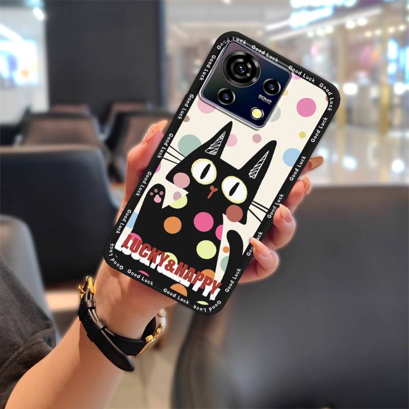 Strapazierfähige Niedliche Handyhülle Für ZTE Blade V50 Vita Cartoon Mode Design Graffiti Stoßfest Schützende Handytasche TPU