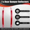 A58X-For Tiguan 2008-2017 Car Red Plastic Rear Bumper Reflectors Pair Left & Right 5ND945105 5ND945106