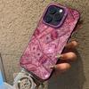 Pink Printed Dollar Bills Phone Case for iPhone 17 16 15 14 13 12 11 16E Series Pro Max Plus Double Layer Protection