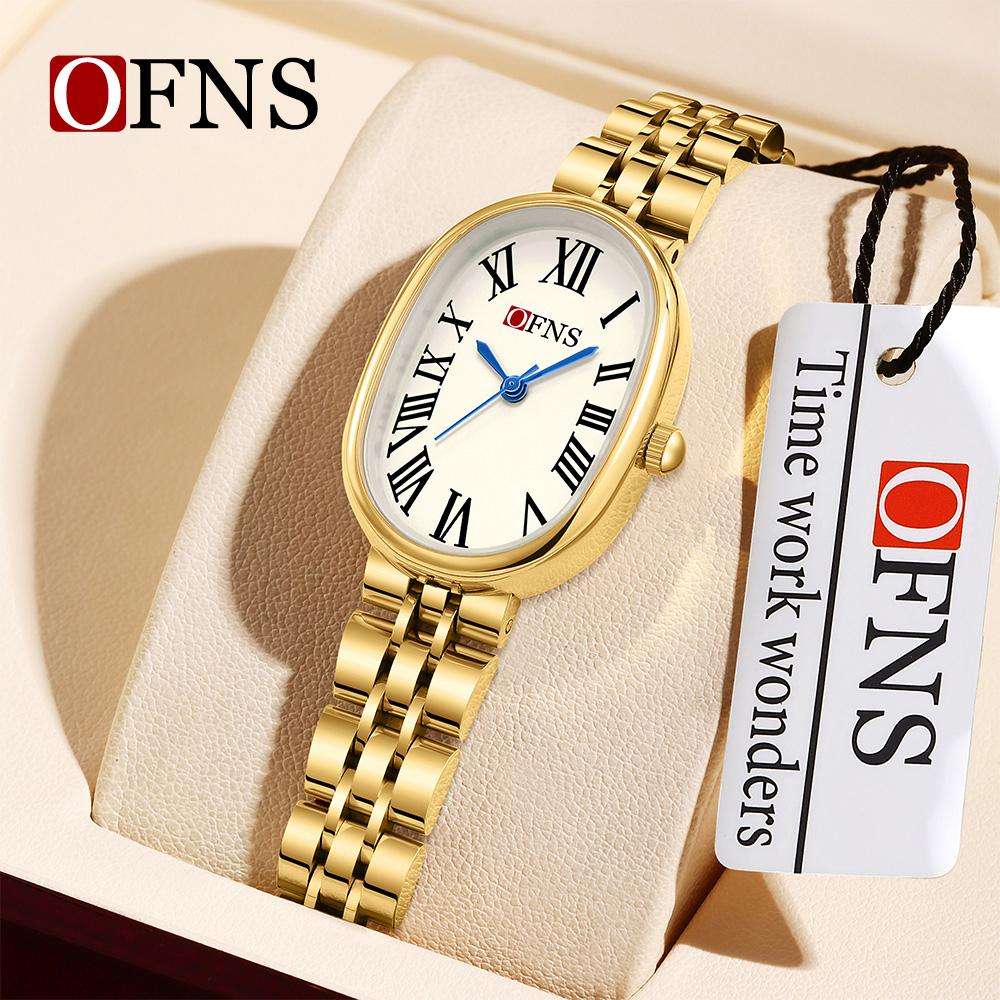 OFNS 1532 Casual Women Watch Top Brand Luxury Business Fashion Waterproof Female Clock Quartz Original Lady Girl Wristwatch Gift