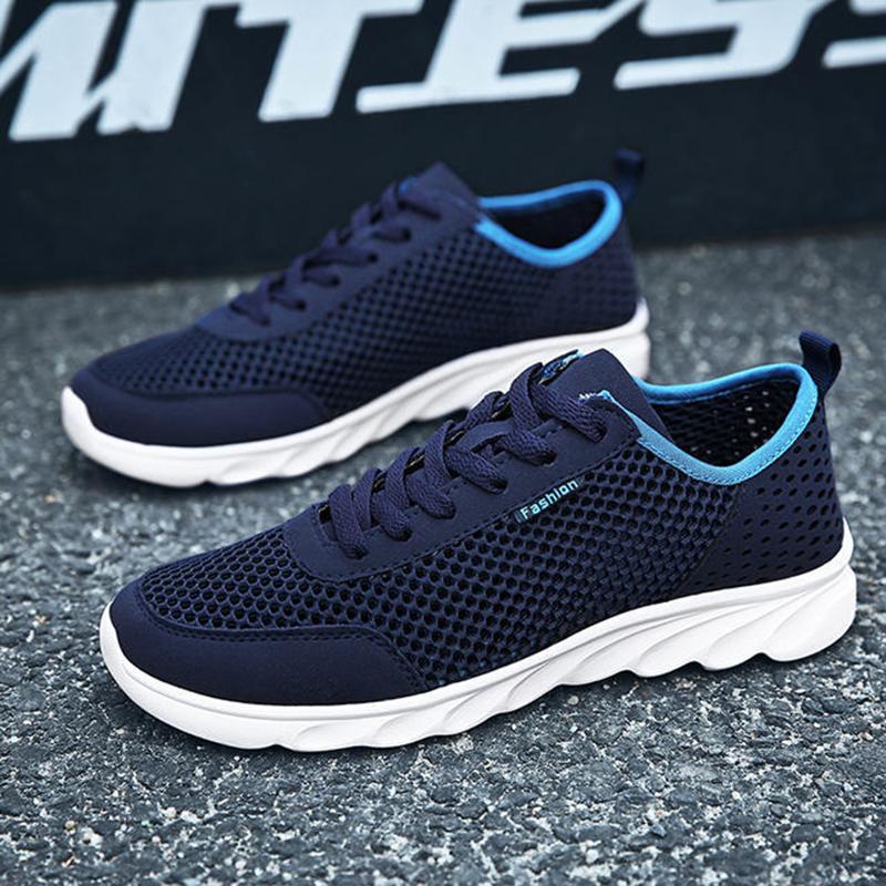 Breathable Men's Sneakers Fashion Running Casual Shoes for Men Jogging Trainers Platform Lace Up Male Sneaker Zapatos De Hombre Plus Size 38-47