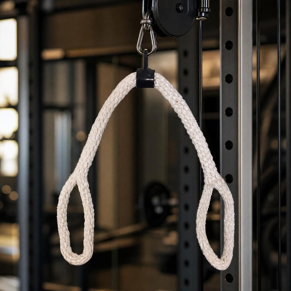 Tricep Pulldown Rope Easy-Grip Versatile for Upper-Body Workouts