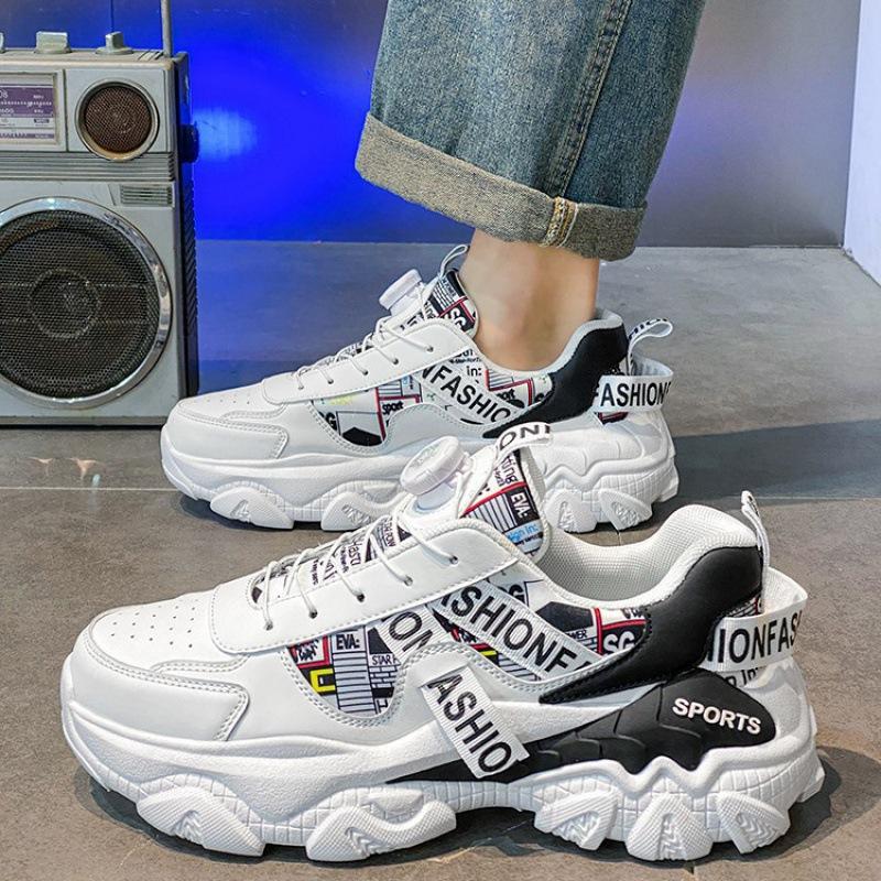 Putian Herrenschuhe Herbst atmungsaktiv Mode Trend Casual Sport Laufschuhe vier Jahreszeiten dicke Sohle erhöhend Dad Shoes