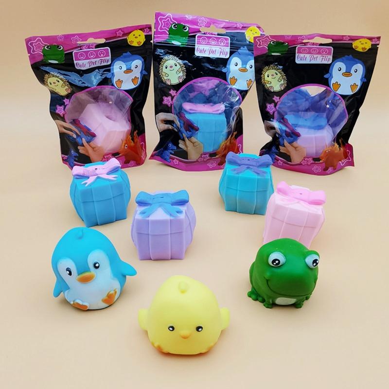 for Restless Creative New Cartoon Gift Box Pinch Music Children Adult Toys Flip Cute Pet Dinosaur Egg Decompression