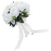 Bridal Bridesmaid Bouquet Innovative Simulation Rose Flowers Bunch Wedding Decoration White