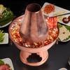 Ningzhao Vintage Copper Charcoal Split Hot Pot
