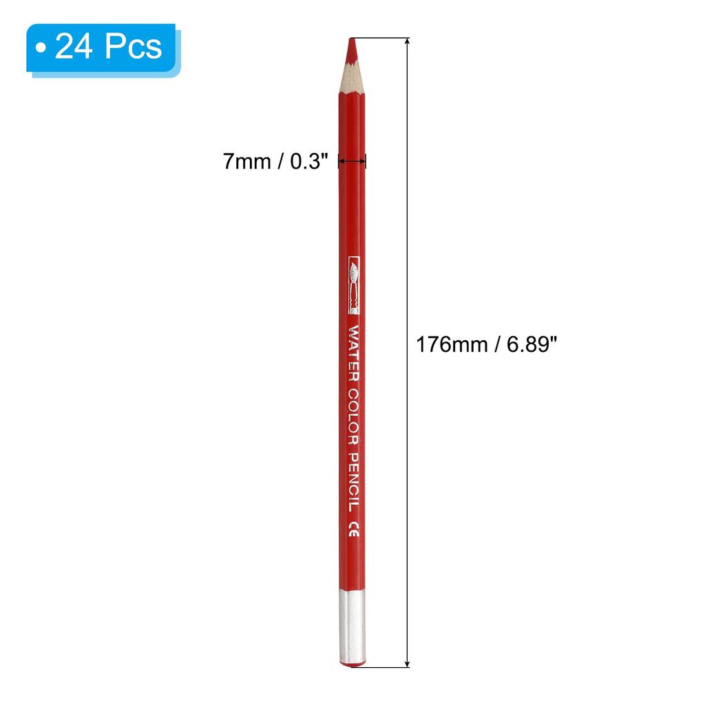 PATIKIL Colored 24 Pencils for and Painting Water-Soluble Pencils, Water-Soluble Blending, Coloring, Sketching,