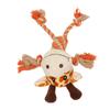 Squeaky Plush Dog Toy Splicing Bite Resistant Tooth Protection Relieve Anxiety 3D Dog Molar Toys