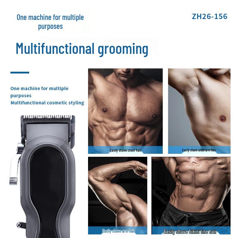 High-Power Professional Electric Hair Clipper & Trimmer with Adjustable Cutting Length for Salon Use
