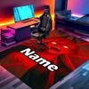 Custom Name Personalized Makima Chainsaw Man Print Carpet, Versatile Home Decor Rug, for Playroom, Apartment, Balcony, Entryway, Hallway Gift