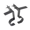 2 Pcs Curtain Rod Bracket Steel 20lb Load Bearing Easy Installation Single Curtain Rod Hooks for