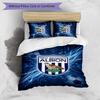 Set Biancheria da Letto Stampato West Bromwich Albion Football 3 Pezzi, Set Copripiumino Confortevole e Delicato sulla Pelle per Camera da Letto