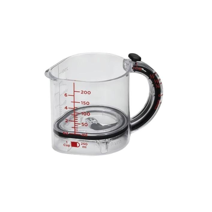 4-in-1 Adjustable Measuring Cup - Multi-Functional Up Cup Measuring Cup, with Adjustable Base & Scraper-Style Seal Base, Space-S