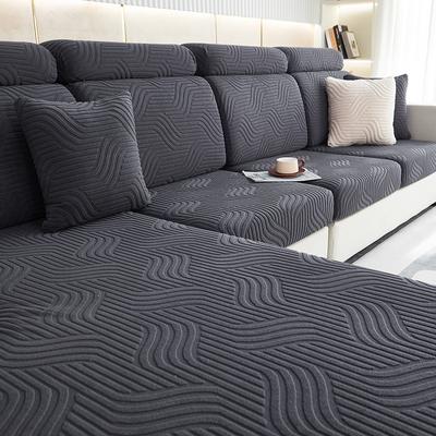 Sofabezug Dreidimensionale Jacquard-Sofahüte Moderne Einfache Vier Jahreszeiten Universelle Kombination Sofakissenbezug