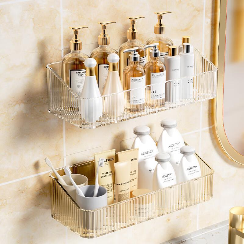 Guan Zhuo Jia Wall-Mounted Bathroom Storage Shelves (Set of 2)