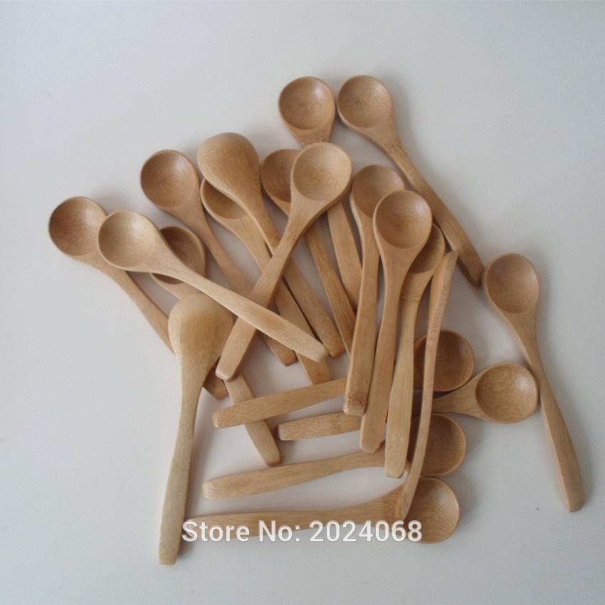

10Pcs/Set 5.1inch Wooden Spoon Ecofriendly Tableware Bamboo Scoop Coffee Honey Tea Spoons Stirrer Dessert Honey Soup Cutlery коричневый